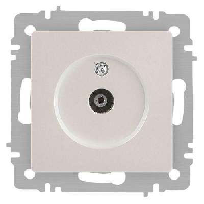Розетка телевизионная одиночная TV СП Accent 6-301-06 IP20 перламутр. Intro Б0063613