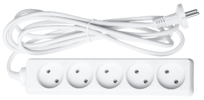 Удлинитель 5х5м без заземл. 16А IP20 61 312 NPE-S-05-500-X-2х1 Navigator 61312