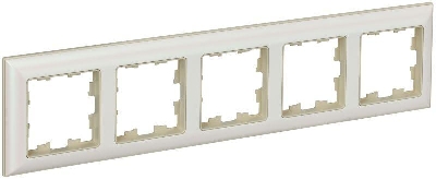 Рамка 5-м BRITE РУ-5-Бр беж./жемчуж. IEK BR-M52-12-1-K10