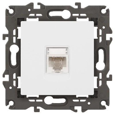 Розетка компьютерная Elegance 14-3107-01М RJ45 матов. бел. Эра Б0065763