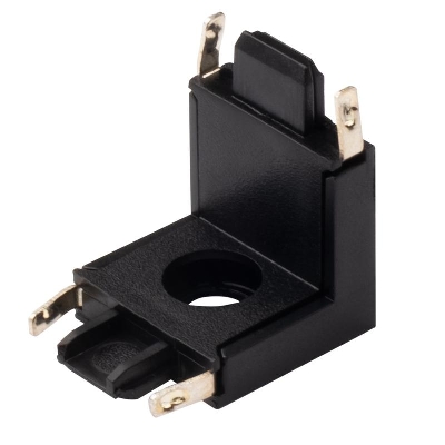 Коннектор MTR16 CV-BL V-обр. накладной шинопровод низковольтный Pro черн. JazzWay 5057319