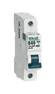 Выключатель автоматический модульный 1п D 40А 10кА ВА-105 DEKraft 13205DEK