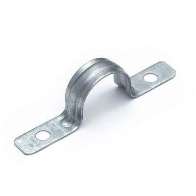 Скоба крепежная двухлапковая усиленная противопожарная СМДУ d25-26мм метал. отв. d 6.5мм (уп.100шт) Промрукав PR13.02439