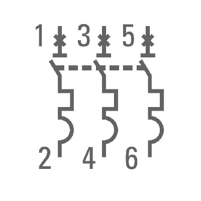 Выключатель автоматический модульный 3п B 32А 4.5кА ВА 47-63 PROxima EKF mcb4763-3-32B-pro