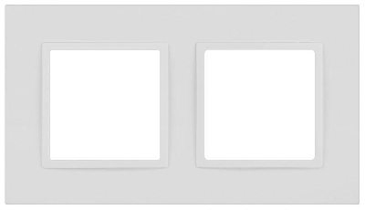 Рамка 2-м Elegance 14-5012-01М Classic для розеток и выключателей матов. бел. Эра Б0065824