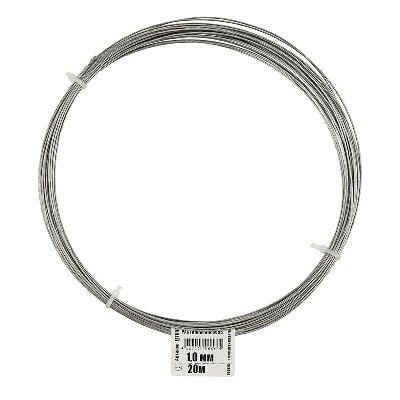 Трос для растяжки 1.0мм DIN 3055 стальной (уп.20м) Tech-Krep/Zitar 127840