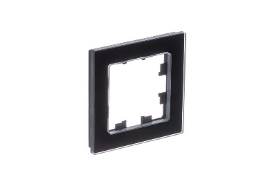 Рамка 1-м AtlasDesign Nature натур. стекло черн. SE ATN361001