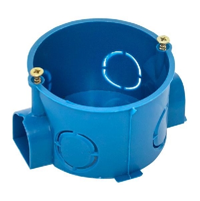 Коробка установочная КМТ-010-002 для твердых стен 68х42 полипропилен винты IP20 син. EKF plc-kmt-010-002