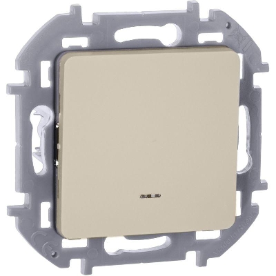 Выключатель 1-кл. Inspiria 10А IP20 250В 10AX с подсветкой/индикацией механизм сл. кость IEK 673611