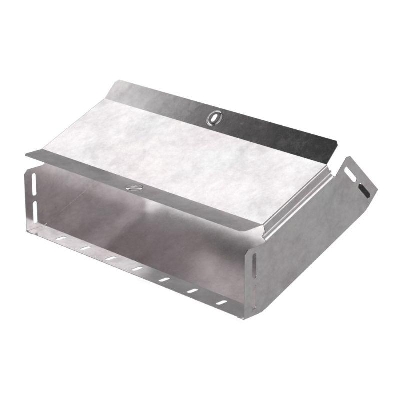 Угол для лотка вертикальный внутренний 45град. 400х100 с крышкой Стандарт Промрукав PR16.0594