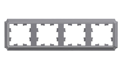 Рамка 4-м AtlasDesign Antique универс. сталь SE ATN100904