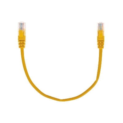 Патч-корд U/UTP CAT 5e RJ45-RJ45 26AWG LSZH желт. 0.3м Rexant 02-0105-03