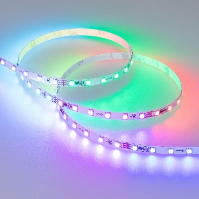 Лента светодиодная SPI-F72-7mm 24V RGB-PX6 14.4Вт/м IP20 3535 открыт. (уп.5м) Arlight 030195(2)