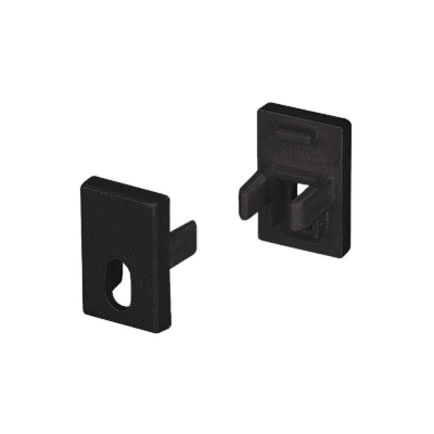 Заглушка SL-MINI-8-H12 BLACK с отверстием пластик Arlight 037506