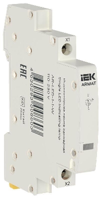 Лампа индикаторная одинарная LED 110-230В AC бел. ARMAT IEK AR-LED-1-1-W