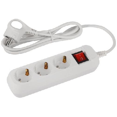 Удлинитель 3х1.5м с заземл. с выкл. ПВС 3х0.75 UDL-10-315-ES Greenline Эра Б0065051