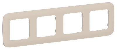 Рамка 4-м СП FLITE РУ-4-А-ФлЛ льняной IEK FI-M42-31-20-K88