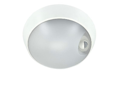 Светильник светодиодный WP 15 C 18W OP 840 D220 WH MDM 220х80мм 18Вт 4000К IP65 ЖКХ круглый пылевлагозащ. с датчиком движения бел. Русский Свет 15071524504