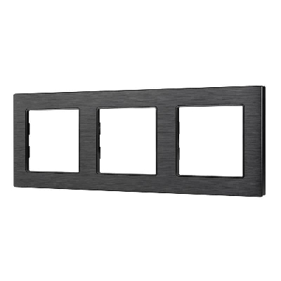 Рамка алюминиевая FRM-PRESTO-ALS-3-BK Arlight 043857