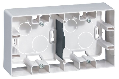 Коробка 2-м ОП Etika бел. IEK 672530