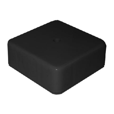 Коробка распределительная ОП 78х78х30мм IP41 6 выходов крышка с винтовым креплением материал - полипропилен черн. Epplast 170211