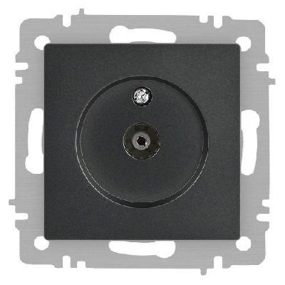 Розетка телевизионная одиночная TV СП Accent 6-301-07 IP20 графит Intro Б0063614