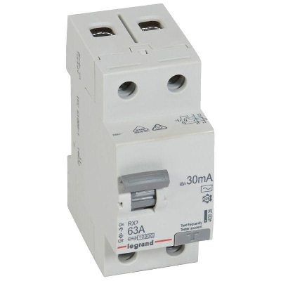 Выключатель дифференциального тока (УЗО) 2п 63А 30мА тип AC RX3 ИЭК Leg 402026