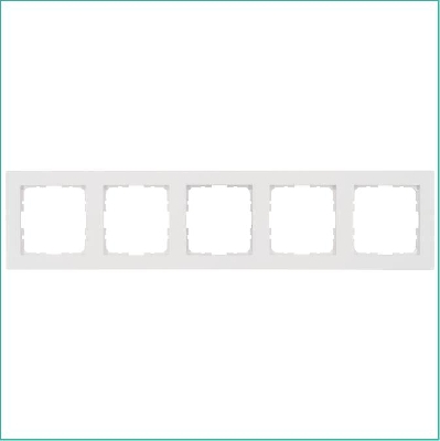 Рамка 5-м G-Classic бел. глянцевый Jasmart G1005W