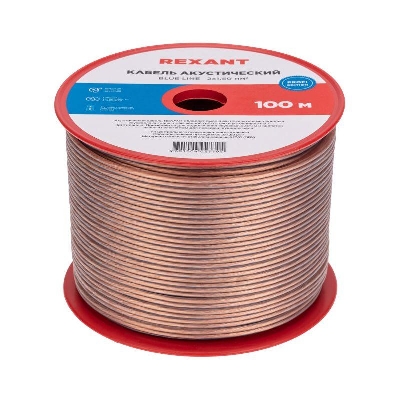 Кабель Stereo 2х1.5 BLUE LINE 100 м (м) REXANT 01-6206-3
