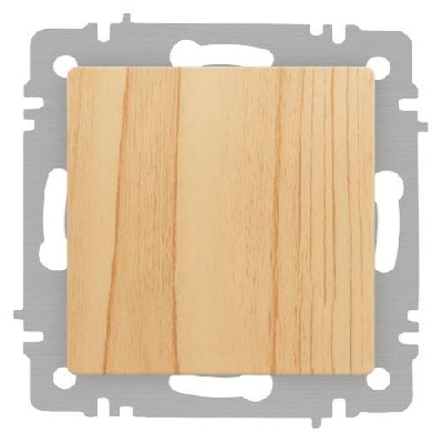 Переключатель перекрестный 1-кл. СП Accent 6-108-11 10А IP20 250В сосна Intro Б0063600