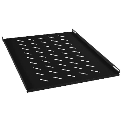 Полка перфорированная RA-J018-FC-700-BK глубиной 700мм для открытых стоек черн. (RAL 9004) 10440c
