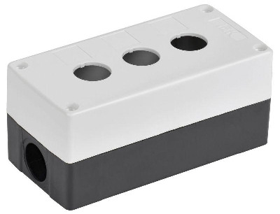 Корпус КП103-Р 3-м для кнопок бел. IEK BKP10-3-K01-R