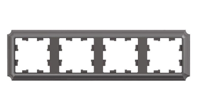 Рамка 4-м AtlasDesign Antique универс. мокко SE ATN100604