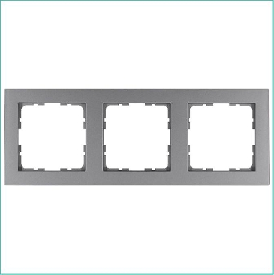 Рамка 3-м G-Classic алюм. Jasmart G1003S