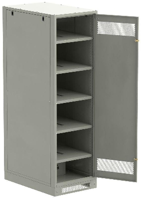 Шкаф LINEA B (пустой) 2000х600мм дверь метал. сер. ITK LB35-20H69-M