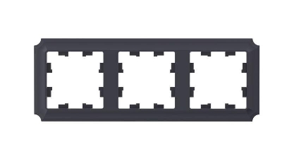 Рамка 3-м AtlasDesign Antique универс. карбон SE ATN101003