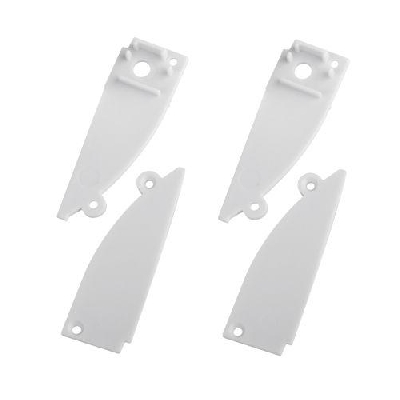 Набор заглушек 9818-3 профиля 9818 2шт глухие 2шт с отверстием Эра Б0062788