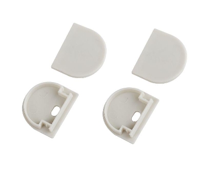 Набор заглушек 2420-3 профиля Эра 2420 2шт глухие 2шт с отверстием Эра Б0062797