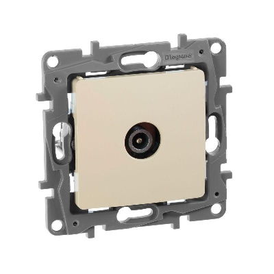 Розетка телевизионная оконечная TV СП Etika 5дБ 5-862МГц механизм сл. кость IEK 672365