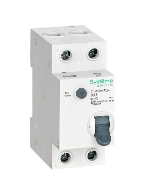 Выключатель автоматический диф.тока (АВДТ) 1P+N С 25А 6кА 30мА тип-AС 230В City9 Set SE C9D36625