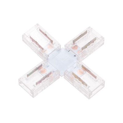 Коннектор Х-образный для одноцветной светодиодной ленты СОВ 8мм Rexant 148-112