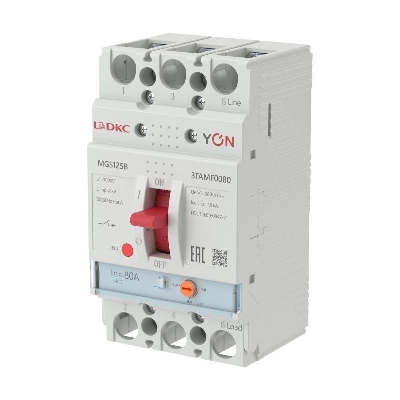 Выключатель автоматический MGS125 3P 64-80A 18kA YON MGS125B-3TAMF0080