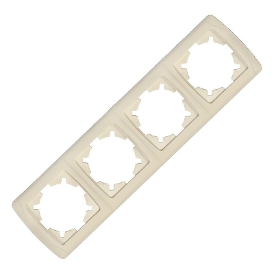 Рамка 4-м Маргарита горизонт. сл.кость (ivory) UNIversal МР004Г-I
