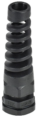 Сальник MGR18 d5-10мм IP68 с гибким отводом черн. IEK YSA23-08-18-68-K02