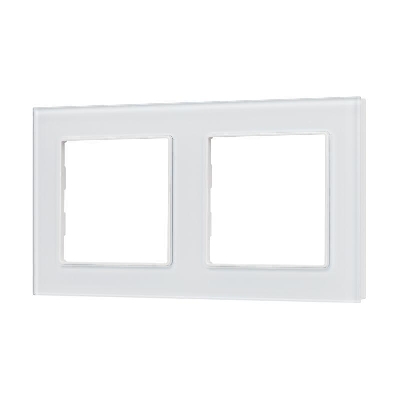 Рамка стеклянная FRM-GLARE-GS-2-WH Arlight 043796