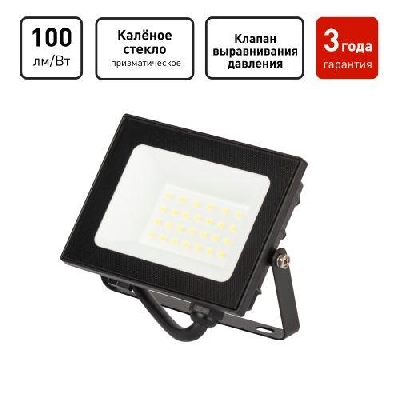 Прожектор светодиодный PRO LPR-062-0-65K-020 20Вт 6500К 2000лм IP65 призма Эра Б0064648