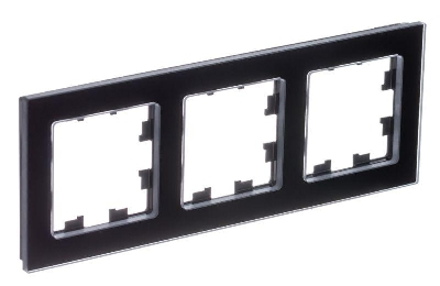 Рамка 3-м AtlasDesign Nature натур. стекло черн. SE ATN361003