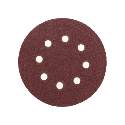 Диск абразивный на ворсовой основе на липучке перфорир. P120 125мм (уп.10шт) Kranz KR-91-1168