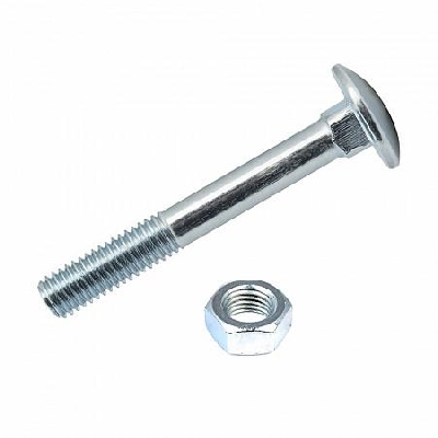 Болт мебельный с гайкой М8х60 DIN 603 оцинк. (уп.4шт) Tech-Krep/Zitar 108770