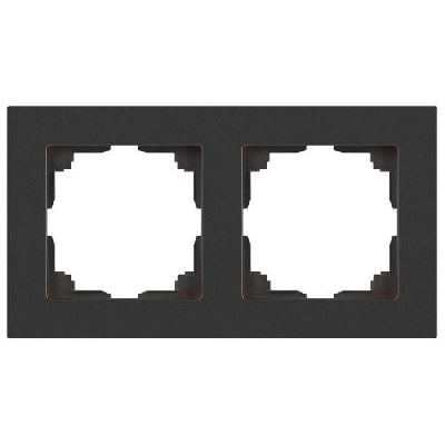 Рамка 2-м СП Accent 6-502-07 графит Intro Б0063773